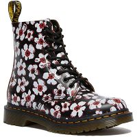 MARTENSY MODEL DR. MARTENS PASCAL 1460 PANSY FAYRE BLACK RED