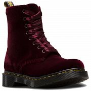 MARTENSY MODEL DR. MARTENS 1460 PASCAL VELVET CHERRY RED