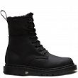 MARTENSY MODEL DR. MARTENS 1460 KOLBERT BLACK SNOWPLOW WP + WAXY WATERPROOF SUEDE (OCIEPLANE) - 3