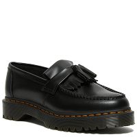 MARTENSY MODEL DR. MARTENS ADRIAN BEX BLACK SMOOTH yellow stitching