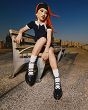 MARTENSY MODEL DR. MARTENS CORE POINTED ELPHIE II LACE UP SHOE VIRGINIA BLACK - 9