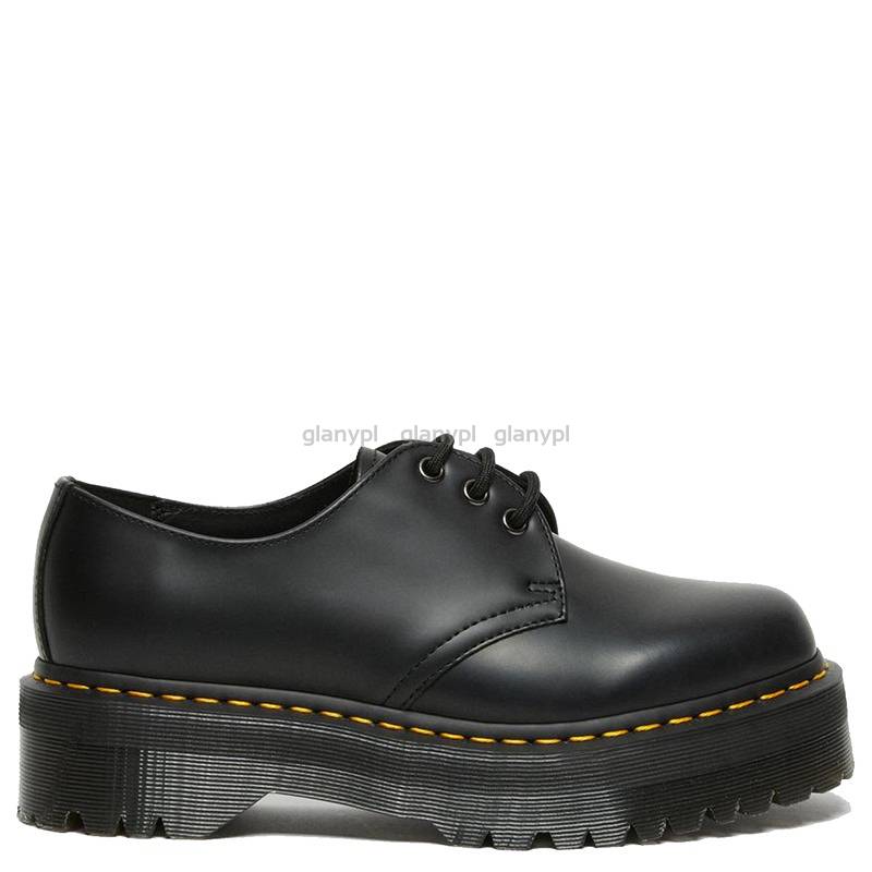 MARTENSY MODEL DR. MARTENS QUAD RETRO 1461 BLACK POLISHED SMOOTH