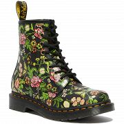 MARTENSY MODEL DR. MARTENS 1460 FLORAL BLOOM BLACK BACKHAND