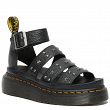 MARTENSY MODEL DR. MARTENS CLARISSA II HARDWARE SHORE QUAD PLATFORM BLACK MILLED NAPPA - 2