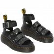 MARTENSY MODEL DR. MARTENS CLARISSA II HARDWARE SHORE QUAD PLATFORM BLACK MILLED NAPPA - 3