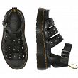 MARTENSY MODEL DR. MARTENS CLARISSA II HARDWARE SHORE QUAD PLATFORM BLACK MILLED NAPPA - 5