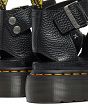 MARTENSY MODEL DR. MARTENS CLARISSA II HARDWARE SHORE QUAD PLATFORM BLACK MILLED NAPPA - 7