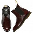 MARTENSY MODEL DR. MARTENS KENSINGTON FLORA VEGAN CHERRY RED CAMBRIDGE BRUSH - 5
