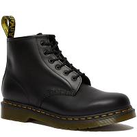 MARTENSY MODEL DR. MARTENS 101 BLACK POLICE BOOT yellow stitching