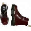 MARTENSY MODEL DR. MARTENS QUAD RETRO VEGAN JADON II CHERRY RED CAMBRIDGE BRUSH - 5