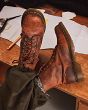 MARTENSY MODEL DR. MARTENS 1460 PASCAL WAXED FULL GRAIN LEATHER CHESTNUT BROWN - 9