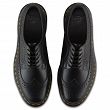 MARTENSY MODEL DR. MARTENS 3989 BROGUE BLACK SMOOTH yellow stitching - 6