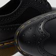MARTENSY MODEL DR. MARTENS 3989 BROGUE BLACK SMOOTH yellow stitching - 9