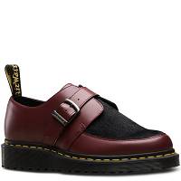 MARTENSY MODEL DR. MARTENS WEDGE CREEPER RAMSEY MONK CHERRY RED SMOOTH