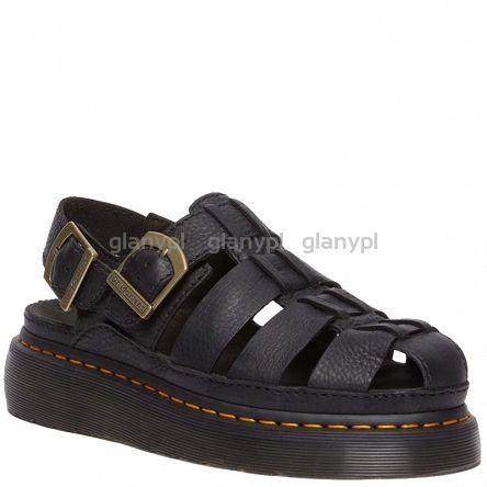 MARTENSY MODEL DR. MARTENS WRENLIE SHORE QUAD PLATFORM BLACK GRIZZLY
